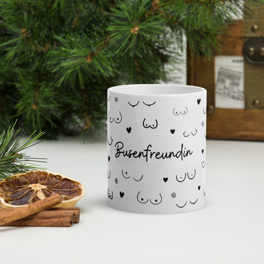 Keramiktasse „Busenfreundin“ (330 ml)